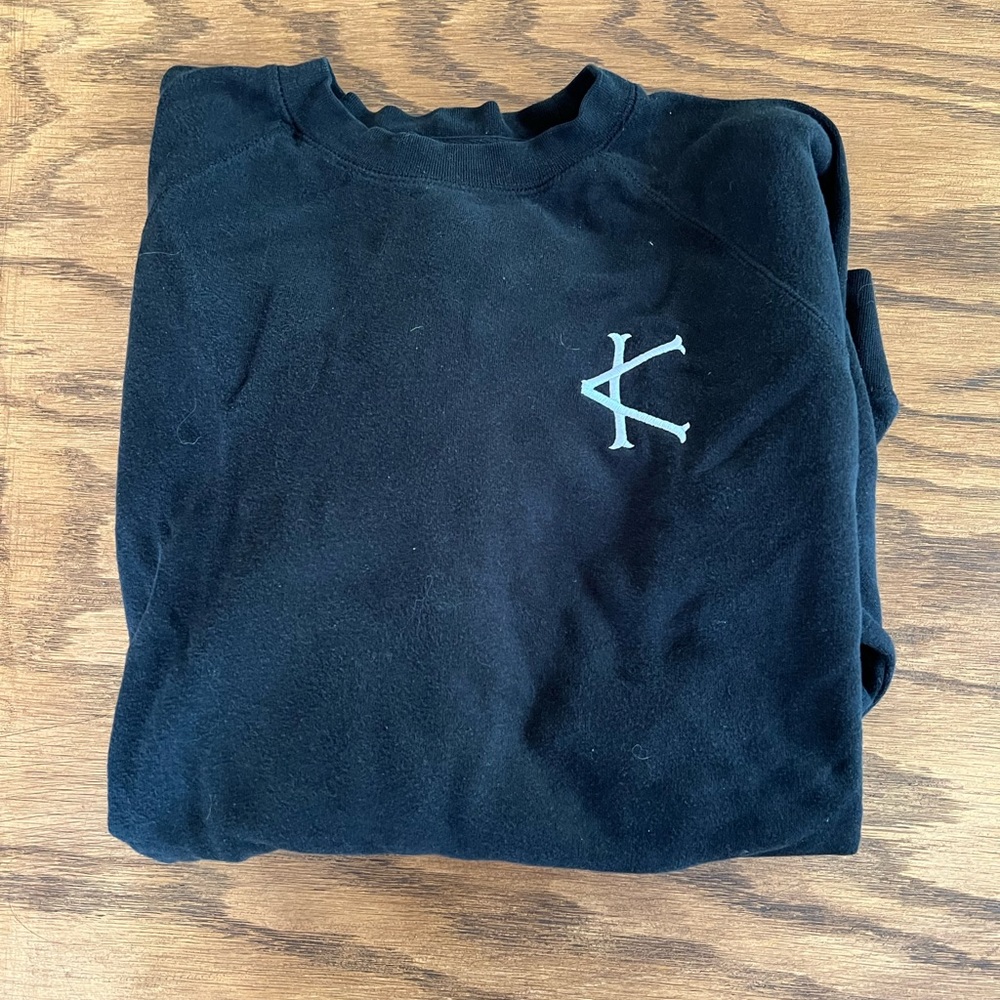 Caffeine & Kilos Embroidered Crew Neck